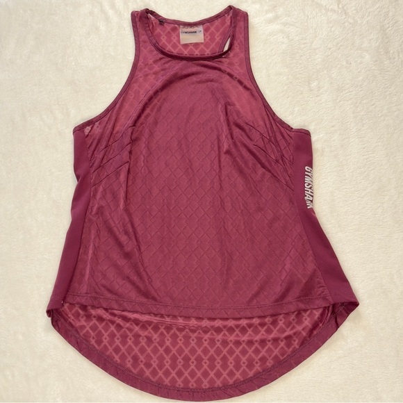 Gymshark Tops - Gymshark Women’s Deep Burgundy Racer Back Tank Size Small